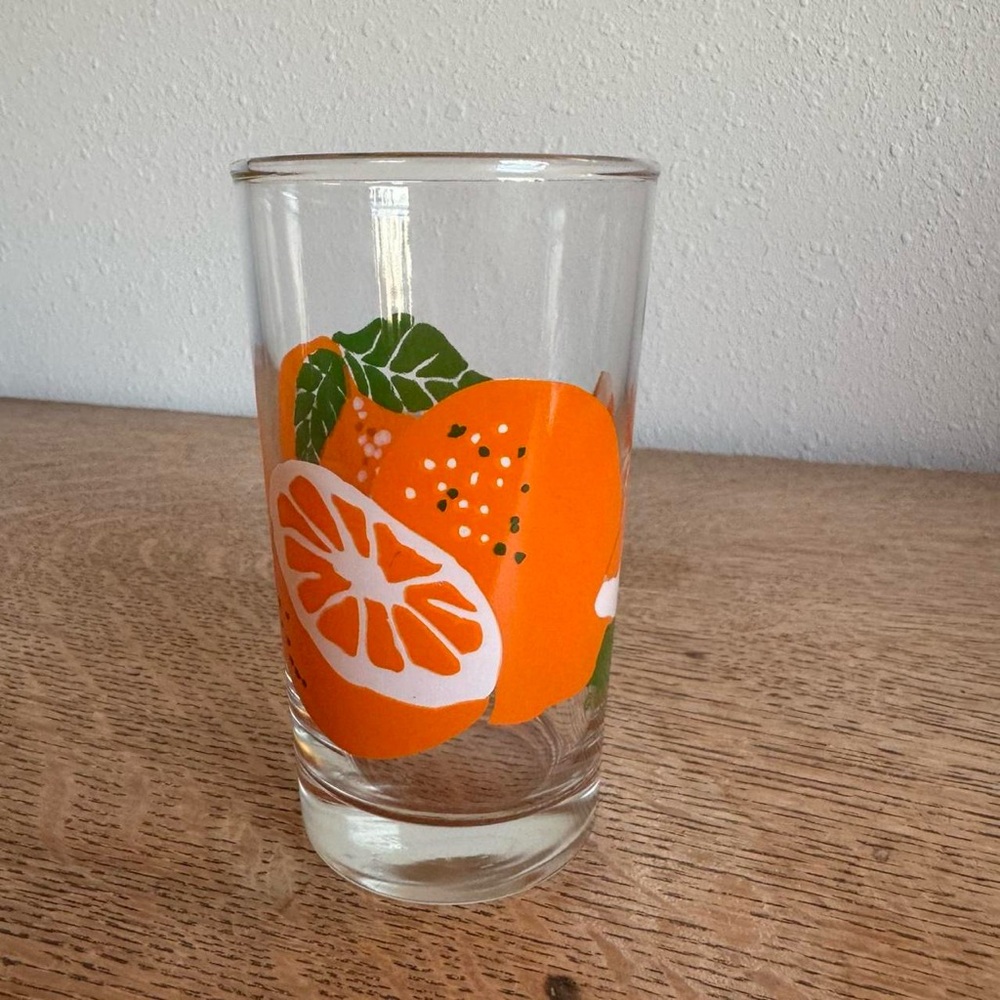 Vintage Anchor Hocking Orange Juice Glass